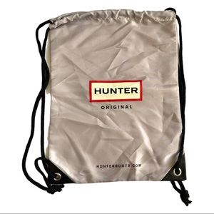 Hunter Boots Gray Dust Bag/ Cinch Sack